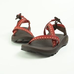 Chaco Orange Brown Sport Sandals Vibram Womens 6
